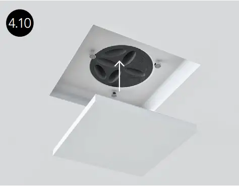 ERGOVENT KVADRO-100 Frameless Square Ventilation Valve E4.10