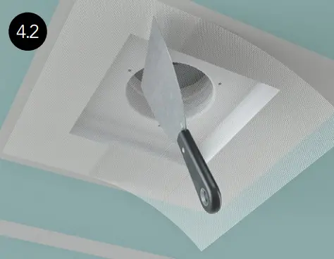 ERGOVENT KVADRO-100 Frameless Square Ventilation Valve E4.2