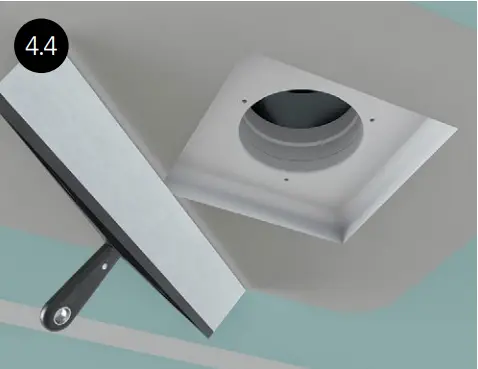 ERGOVENT KVADRO-100 Frameless Square Ventilation Valve E4.4