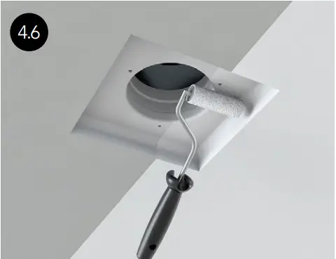 ERGOVENT KVADRO-100 Frameless Square Ventilation Valve E4.6