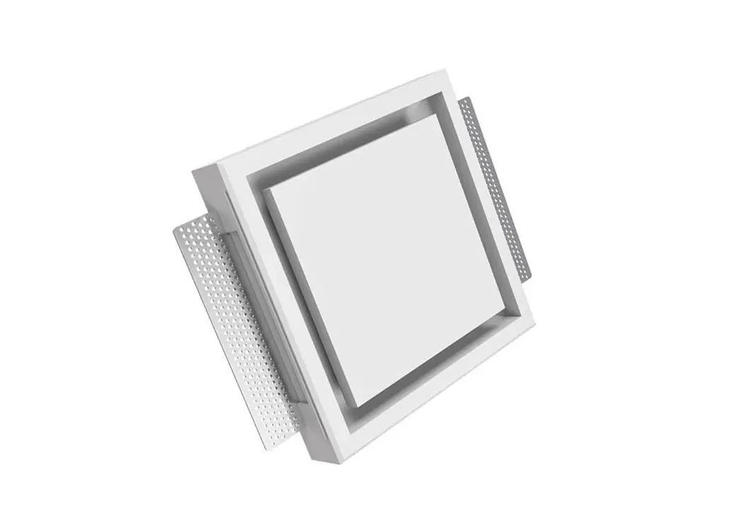 Ergovent Kvadro-100 Frameless Square Ventilation Valve Ø 100 Mm Installation Guide