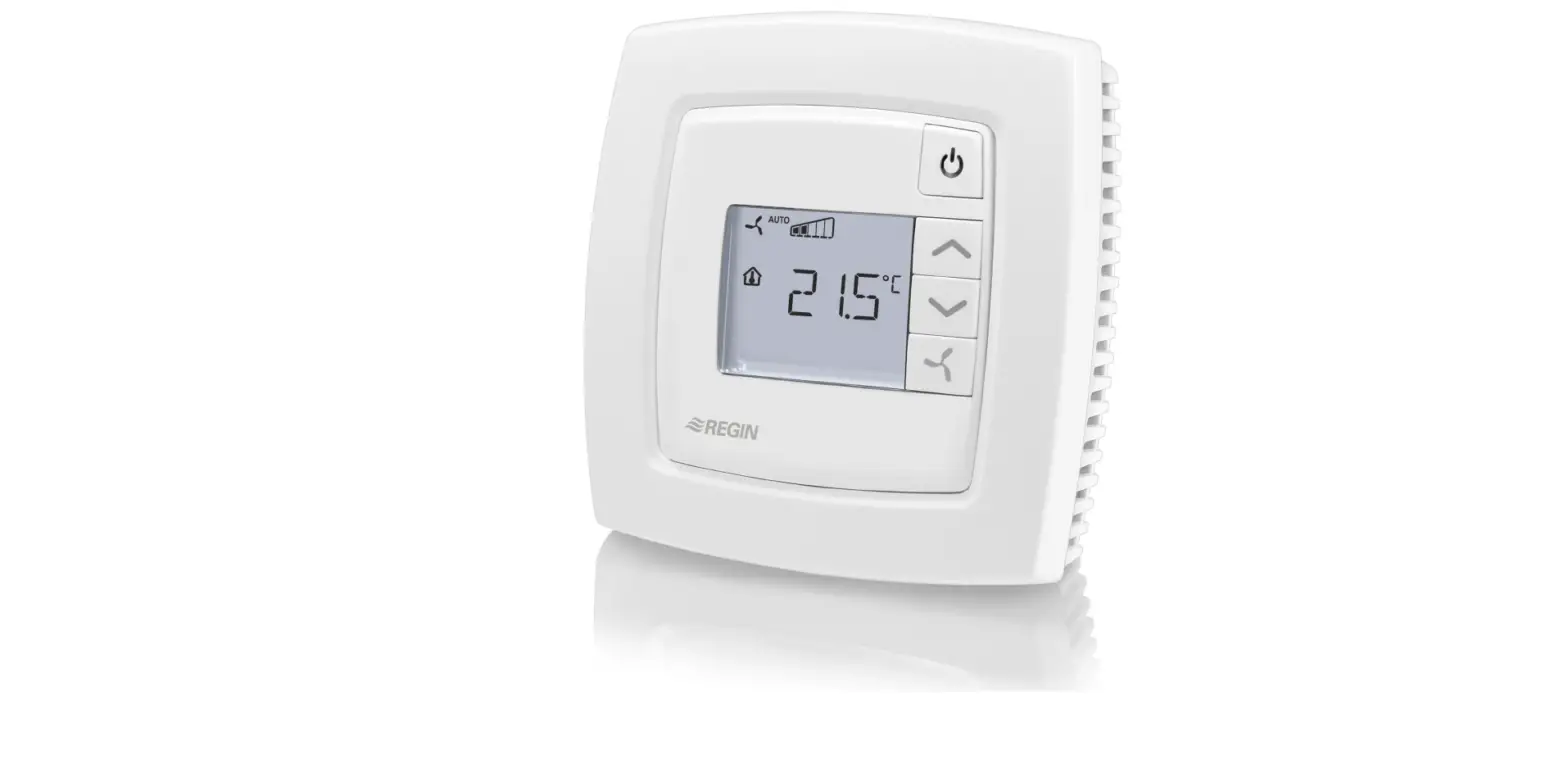 Regin Rc-cdfo Pre Programmed Room Controller With Display Communication And Fan Button Owner's Manual
