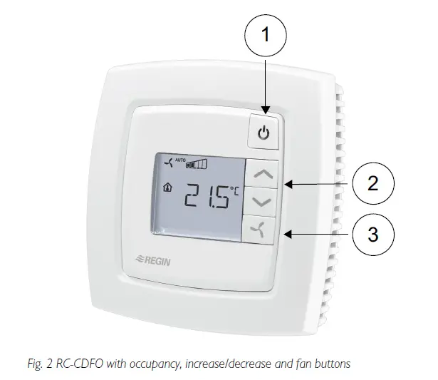 REGIN-RC-CDFO-Pre-Programmed-Room-Controller-with-Display-Communication-and-Fan-Button-FIG-2