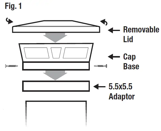 Classy-Caps-SLC771-Solar-Post-Cap-Light-fig-1