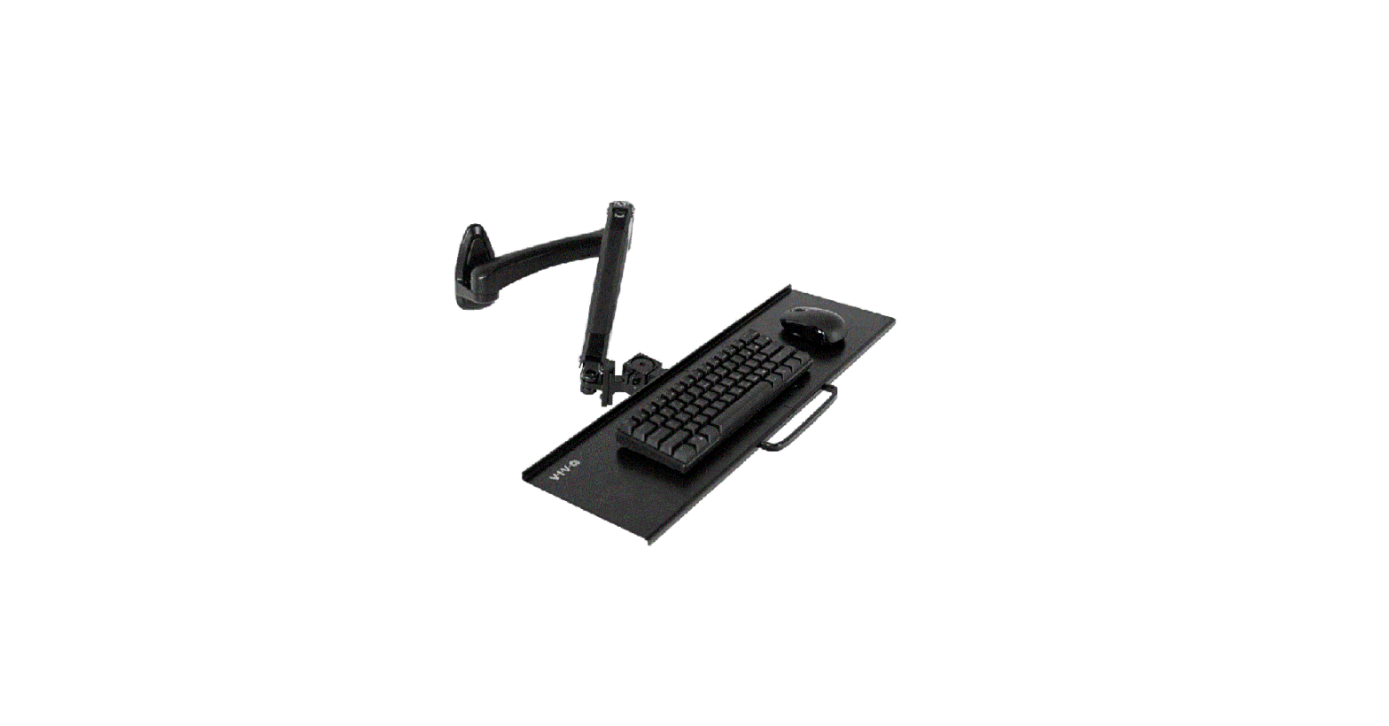 Vivo Mount-kb35a Black Pneumatic Wall Mounted Keyboard Tray Instruction Manual