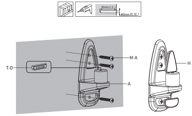 VIVO-MOUNT-KB35A-Black-Pneumatic-Wall-Mounted-Keyboard-Tray-fig-4
