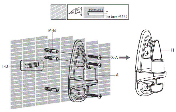 VIVO-MOUNT-KB35A-Black-Pneumatic-Wall-Mounted-Keyboard-Tray-fig-5