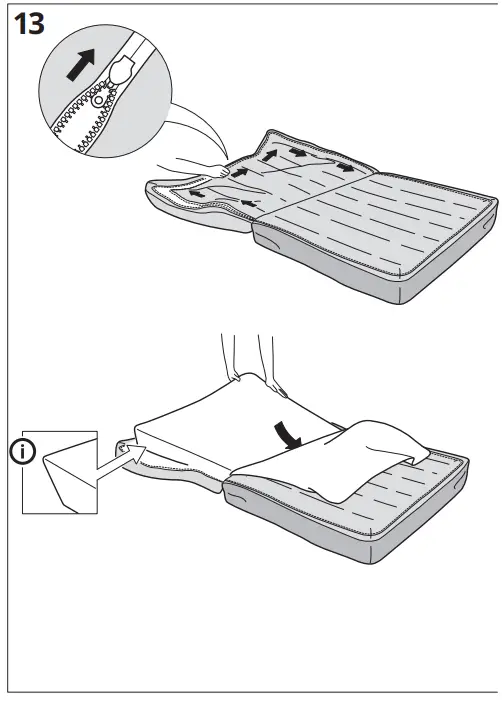 IKEA KIVIK Cover for 1 Seat Sofa Bed - Figure 10