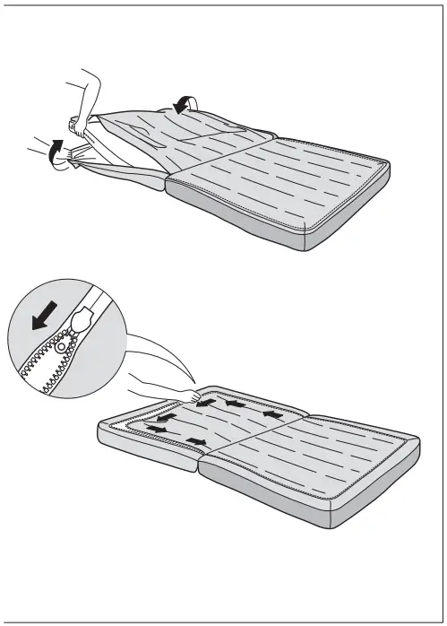 IKEA KIVIK Cover for 1 Seat Sofa Bed - Figure 11