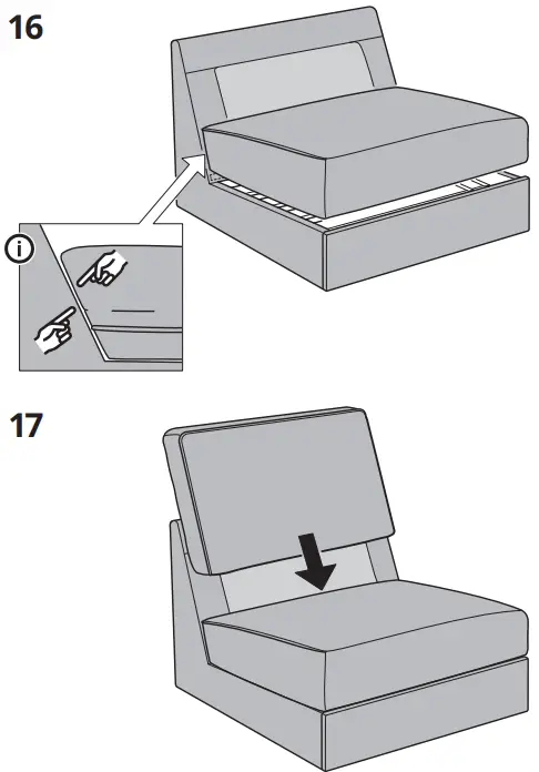 IKEA KIVIK Cover for 1 Seat Sofa Bed - Figure 14