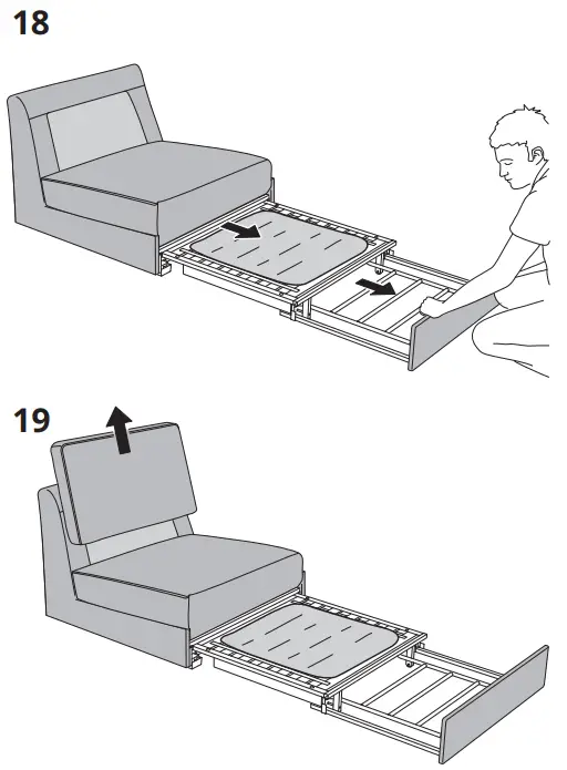 IKEA KIVIK Cover for 1 Seat Sofa Bed - Figure 158