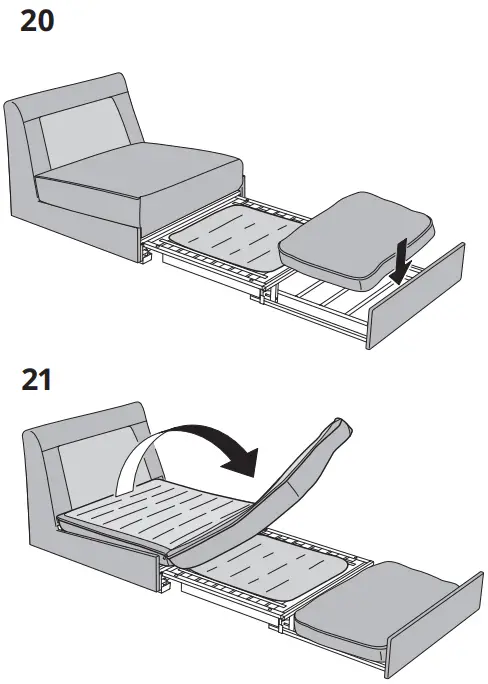 IKEA KIVIK Cover for 1 Seat Sofa Bed - Figure 16