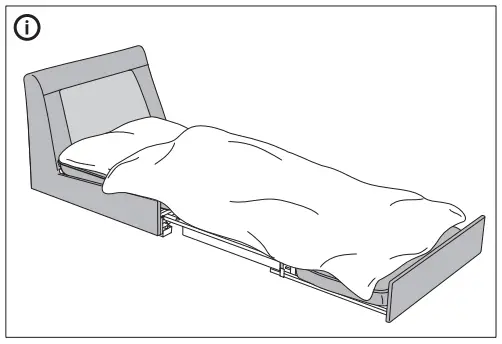 IKEA KIVIK Cover for 1 Seat Sofa Bed - Figure 17