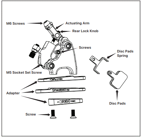 STATE BICYCLE CO Cable Pull Hydro-Mechanical Brake Calipers-FIG2