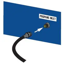 DuroStar DuroMax 11,000 Watt Dual Fuel Portable Generator w CO Alert User Guide - Connect the included propane