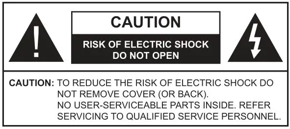 DAEWOO 43DM72UA Ultra HD TV - Safety Information