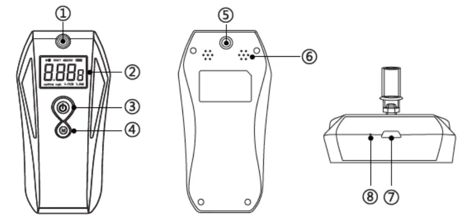 Rofeer-Breathalyzer-EK918-Portable-Fuel-Cell-Sensor-Alcohol-Meter-fig-4