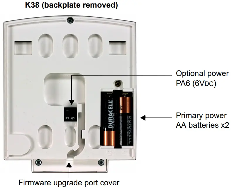 PARADOX K38 32 Zone Wireless Fixed LCD Keypad - Standard Assignment