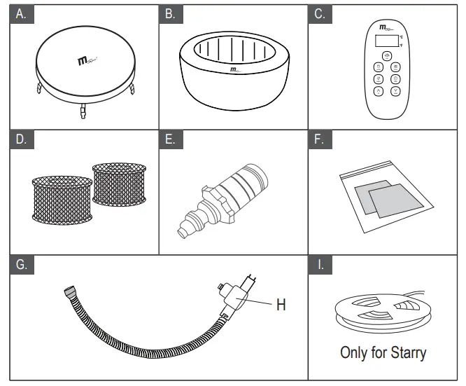 MSpa C-OM061 Ottoman Comfort - Packaging