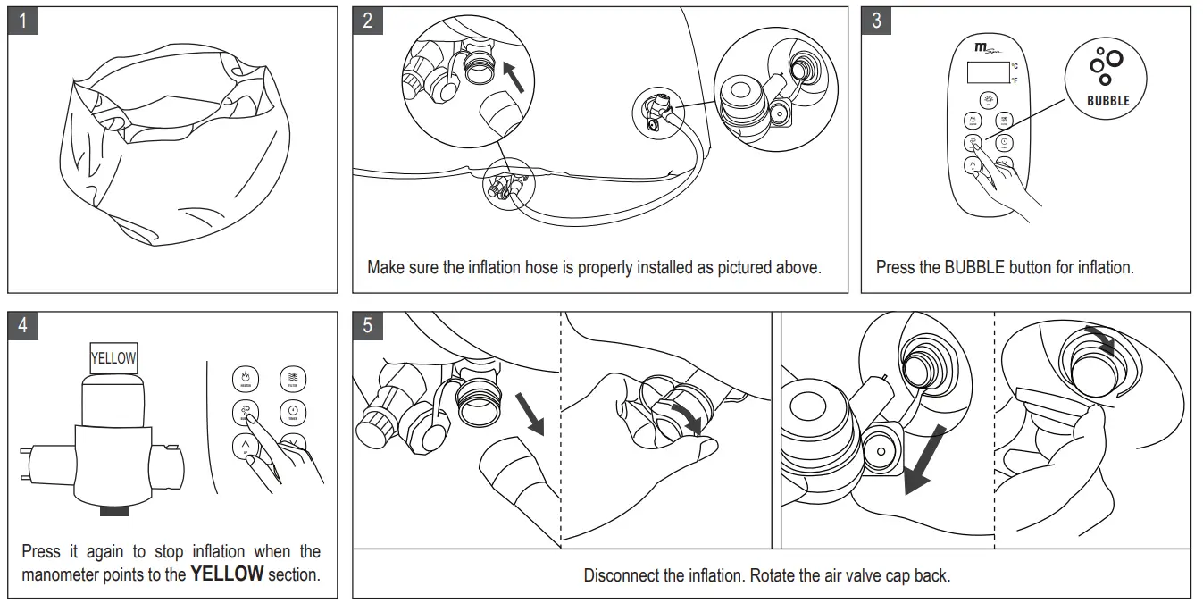 MSpa C-OM061 Ottoman Comfort - SET-UP