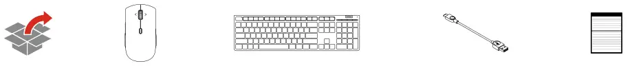 Lenovo Professional Wireless Rechargeable Combo Keyboard and Mouse -