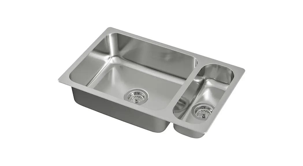 Ikea Hillesjon Stainless Steel Dual Mount Sink Instruction Manual