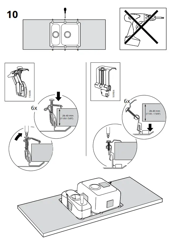 IKEA HILLESJON Stainless Steel Dual Mount Sink - Figure16