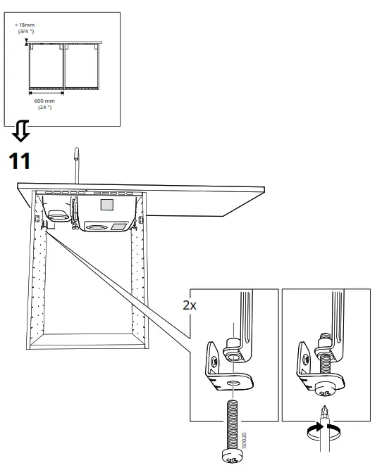 IKEA HILLESJON Stainless Steel Dual Mount Sink - Figure18