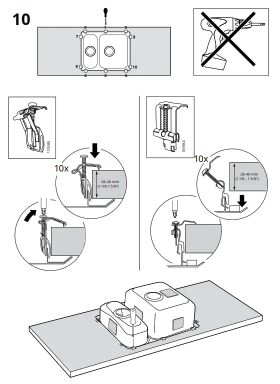 IKEA HILLESJON Stainless Steel Dual Mount Sink - Figure20