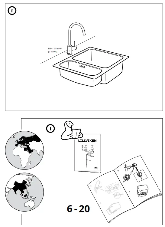 IKEA HILLESJON Stainless Steel Dual Mount Sink - Figure21