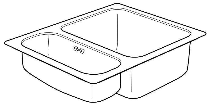 IKEA HILLESJON Stainless Steel Dual Mount Sink