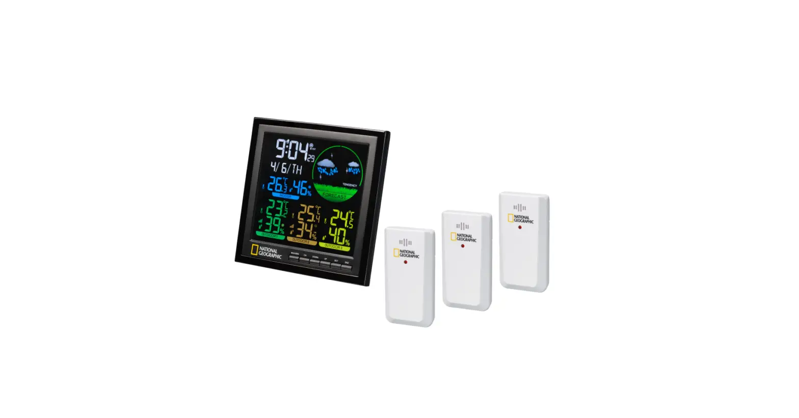 National Geographic 9070700 Va Colour Thermo-hygro Weather Station Instruction Manual National Geographic 9070700 Va Colour Thermo-hygro Weather Station Instruction Manual