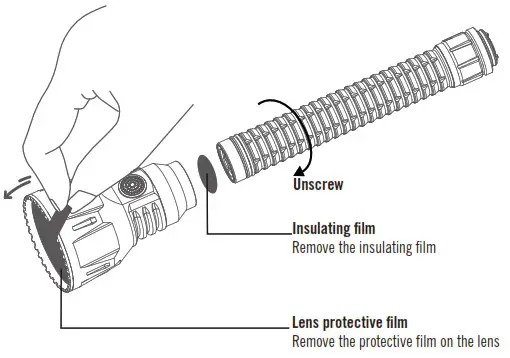 OLIGHT Javelot Turbo - BEFORE FIRST USE