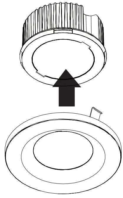 DMF Lighting H4TRFWHMC 4 Inch White Recessed Light Flush - tension clips