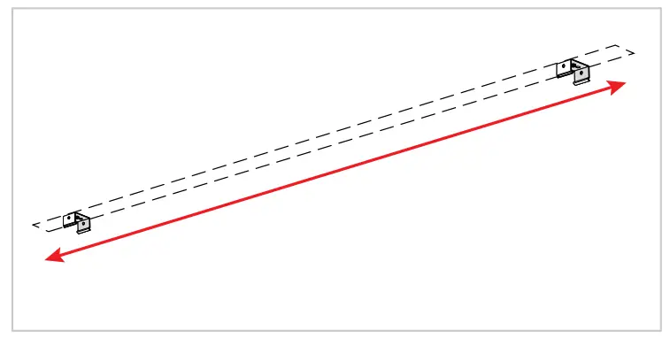 LITETRONICS LED Vapor Tight Slimline Strip - brackets