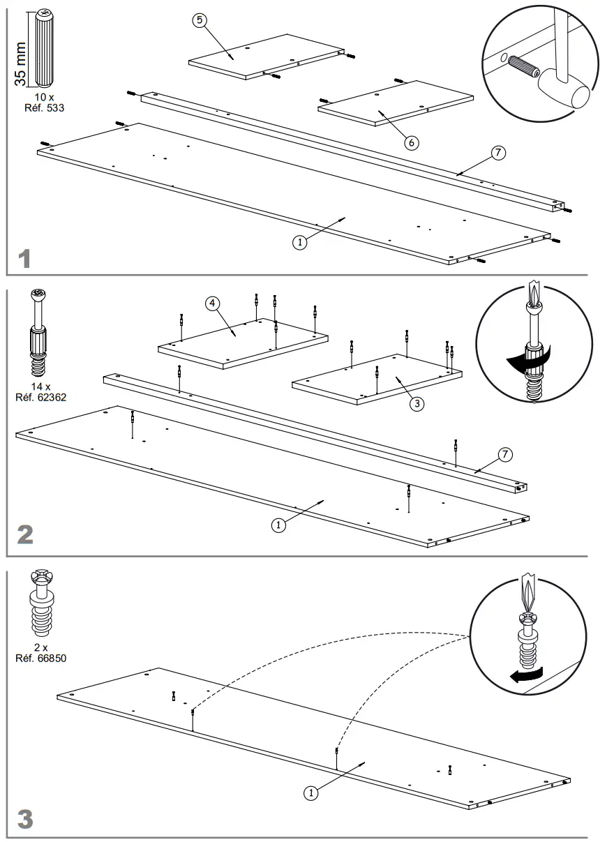 Instructions for assembly