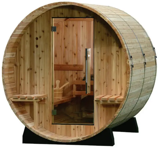 ALMOST HEAVEN Audra 2-4 Person Canopy Barrel Sauna