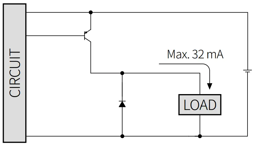PNP open collector output