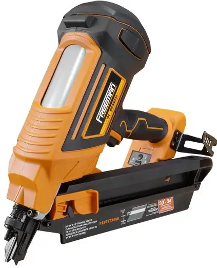 FREEMAN PE20VT3490 20V Cordless Brushless 34 Degree Framing Nailer