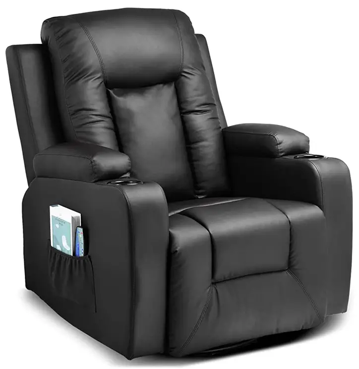COMHOMA H7237 360 Degree Swivel Massage Recliner Chair - fig