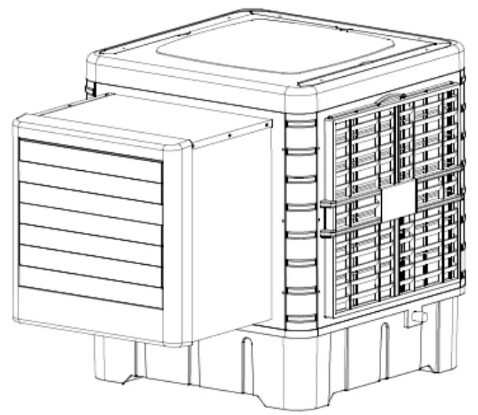 ACF Greenhouses 3500VK VABW06-E Evaporative Air Cooler I