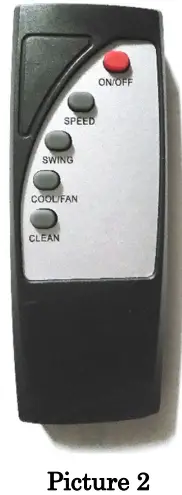 Operation of remote controller