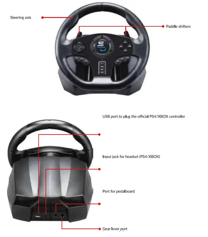 SUPERDRIVE GS 850 X Racing Wheel - figer1