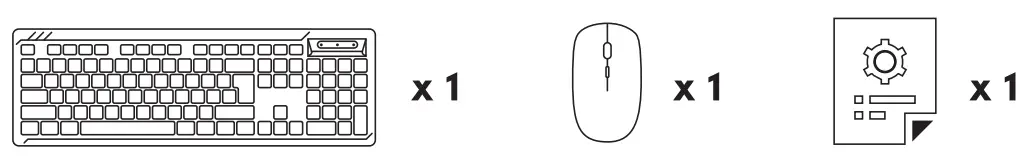 prolink GMK 1003M RD03022ADA Multimedia Desktop Combo - Package Contents