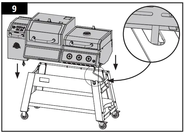KC COMBO 300522 Wood Pellet and Griddle - assembly 10