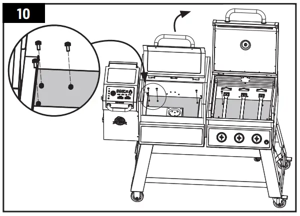 KC COMBO 300522 Wood Pellet and Griddle - assembly 11