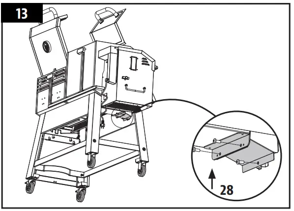 KC COMBO 300522 Wood Pellet and Griddle - assembly 14