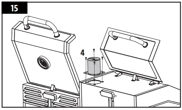 KC COMBO 300522 Wood Pellet and Griddle - assembly 16