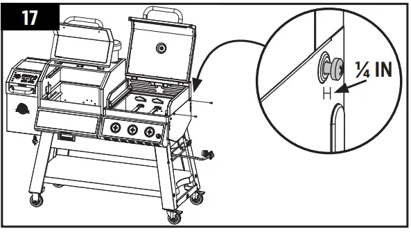KC COMBO 300522 Wood Pellet and Griddle - assembly 18
