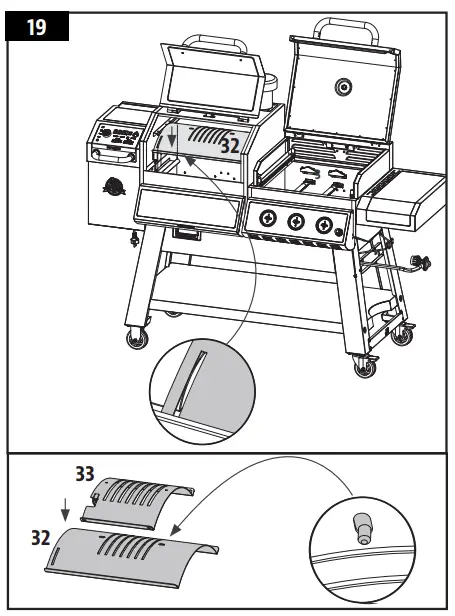 KC COMBO 300522 Wood Pellet and Griddle - assembly 20